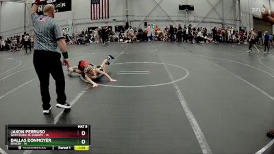 72 lbs Round 1 (4 Team) - Jaxon Perruso, West Essex Jr. Knights vs Dallas Donmoyer, Kraken