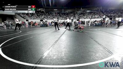70 lbs Final - Logan Ponce, Raw Wrestling Club vs Zane Nelson, Owasso Takedown Club