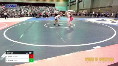 135 lbs Rr Rnd 1 - Zoey Swartz, Ceres Pups Wrestling Club vs Virginia Fraser, Unaffiliated