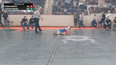 85_B lbs Consi Of 32 #2 - Savino DeJuliis, Belle Vernon vs Lochlan Feikles, Eywc