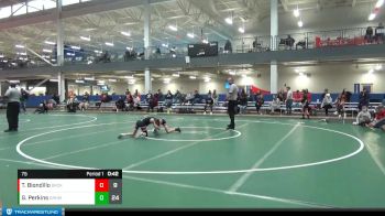 75 lbs Placement Matches (8 Team) - Tony Biondillo, Brecksville vs Gunner Perkins, Graham