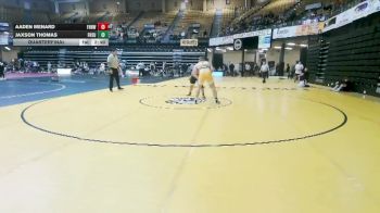 285 lbs Quarterfinal - Jaxson Thomas, Fort Hays State vs Aaden Menard, Fort Hays Tech Northwest