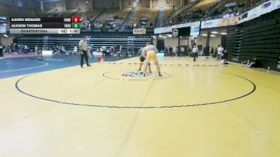 285 lbs Quarterfinal - Jaxson Thomas, Fort Hays State vs Aaden Menard, Fort Hays Tech Northwest