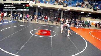 145 lbs Champ. Round 3 - Bailey Mitchell, Unattached vs Rory Speidel, Unattached