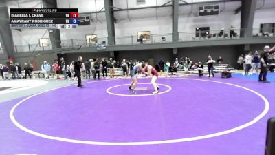 Junior Girls FS - 145 lbs 5th Place Match - Isabella L Crave, WA vs Amayrany Rodriguez, WA
