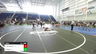 156 lbs Semifinal - Lucques Sorenson, Yucaipa Thunder WC vs Adam Salas, Silverback WC