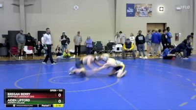 133 lbs Cons. Round 4 - Aiden Lipford, Andrew College vs Bregan Berry, Reinhardt University (GA)