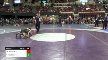 85 lbs Champ. Round 1 - Bryker Withers, Upper Valley Aces vs T`Gan Ketchum, Pioneer Wrestling Club