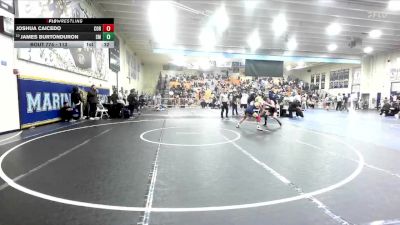 113 lbs Cons. Round 5 - Joshua Caicedo, Corona vs James Burtonduron, Santa Monica
