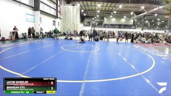 116 lbs Semifinal - Jacob Wheeler, Williamsburg Wrestling Club vs Brendan Etu, Wild Buffalo Wrestling Club