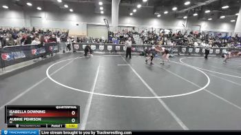 117 lbs Quarterfinal - Isabella Downing, MT vs Aubrie Pehrson, NE