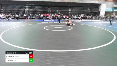 150 lbs Consi Of 32 #1 - Holden Zeeman, Grantsville vs Joshua Wong, Thomas Edison