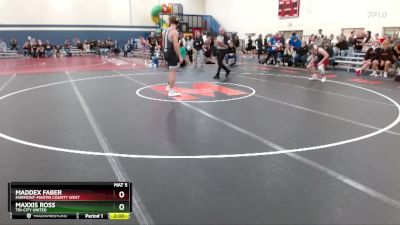 160 lbs Champ. Round 1 - Maddex Faber, Fairmont-Martin County West vs Maxxis Ross, Tri-City United