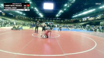 106 lbs Champ. Round 2 - Yancey `McCall` Mcdonald, New Smyrna Beach Sr H S vs Wyndell Drury, Mt. Pisgah Christian School