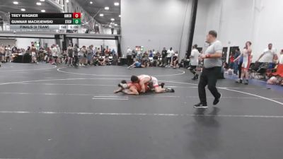 144 lbs Finals (8 Team) - Trey Wagner, Grit Mat Club Blue vs Gunnar Maciejewski, Steller Trained Caij Vanda