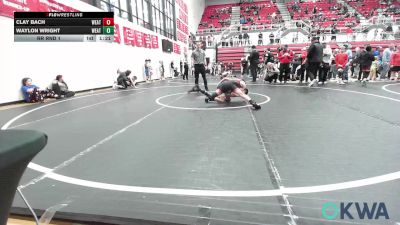 92 lbs Rr Rnd 1 - Clay Bach, Weatherford Youth Wrestling vs Waylon Wright, Weatherford Youth Wrestling