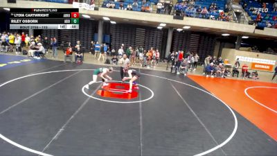 115 lbs Cons. Round 3 - Lydia Cartwright, Sandwich vs Riley Osborn, Unattached