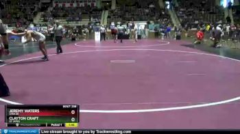 182 lbs Semifinal - Jeremy Waters, Saks Sr vs Clayton Craft, St James