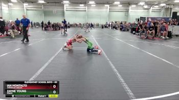 65 lbs Quarterfinal - Zayne Young, Force vs Ian Montalto, American Dream