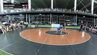 135 lbs Sarah Pearson, Pennsylvania vs Corey Harris, Oklahoma