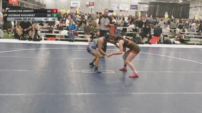 130 lbs Cons. Rd Of 32 - Madelynn Zierott, Louisville Lions vs Jazzman Khoundet, Stallions Wrestling Club
