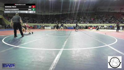 105 lbs Round Of 16 - Rowdie Peck, Hinton Comets vs Paityn Roberts, Owasso