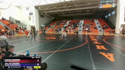 78-79 lbs Round 1 - Lucas Eakerns, Cody Wrestling Club vs Dylan Hansen, Powell Wrestling Club