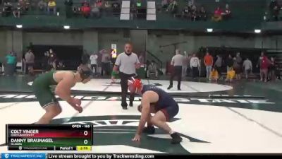 165 lbs Quarterfinal - Colt Yinger, Ohio University vs Danny Braunagel, Illinois