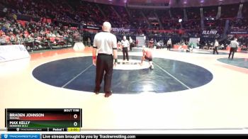 1A 152 lbs Cons. Round 1 - Braden Johnson, Roxana vs Max Kelly, Kewanee (H.S.)