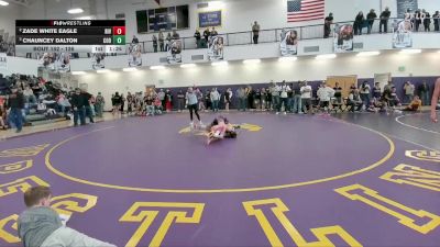126 lbs Semifinal - Chauncey Dalton, Cody Middle School vs Zade White Eagle, Riverton Middle School