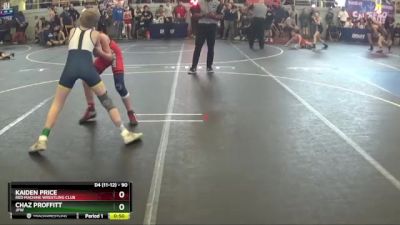 90 lbs Round 2 - Chaz Proffitt, JPW vs Kaiden Price, Red Machine Wrestling Club