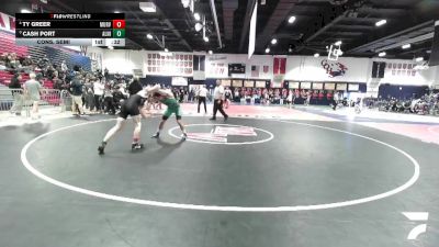 138 lbs Cons. Semi - Cash Port, Aliso Niguel vs Ty Greer, Murrieta Valley