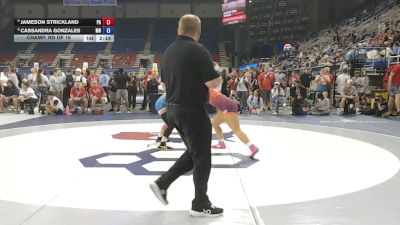 145 lbs Champ. Rd Of 16 - Jameson Strickland, Pennsylvania vs Cassandra Gonzales, Minnesota