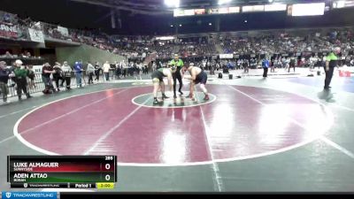 285 lbs Semifinal - Aden Attao, Borah vs Luke Almaguer, Sunnyside