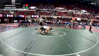 A - 215 lbs Semifinal - Beaudry Payne, Beaverhead Co. (Dillon) / Twin Bridges / Sheridan vs Thor Fulgham, Sidney / Fairview