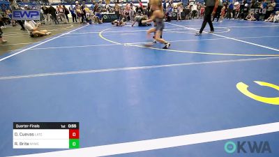 58 lbs Quarterfinal - Darren Cuevas, Little Axe Takedown Club vs Rodie Brite, Newcastle Youth Wrestling