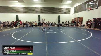 138 lbs Champ. Round 2 - Logan Peach, Shelton vs Payton Steele, Klahowya