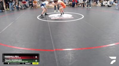 113 lbs Quarterfinal - Marshall Pell, Cashmere Wrestling Club vs Travis Rodriguez, White River Hornets Wrestling Club