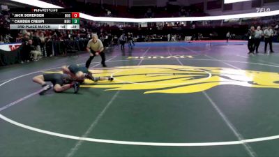 175 lbs 3rd Place Match - Camden Crespi, Meridian vs Jack Sorensen, Boise