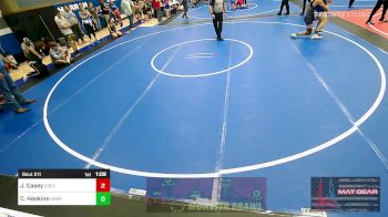 157 lbs Rr Rnd 1 - Jaydon Casey, Checotah Matcats vs Christian Haskins, HARRAH BTB