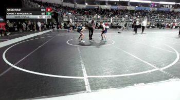92 lbs Semifinal - Gage Rulo, Potosi WC vs Quincy Nanquilada, Mat Demon WC