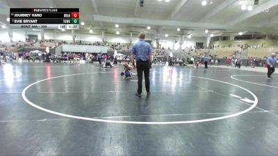 100 lbs Cons. Round 2 - Evie Bryant, Blackman Wrestling Club vs Journey Hand, GOVS Elite