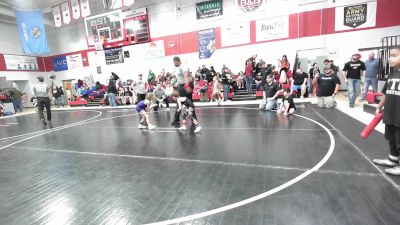43-46 lbs Rr Rnd 1 - Carsen Lacy, Wyandotte Youth Wrestling vs Harper Davis, Moodys Wrestling Club
