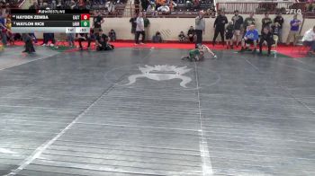 45_B lbs Round Of 32 - Hayden Zemba, Easton vs Waylon Rice, Laurel Highlands