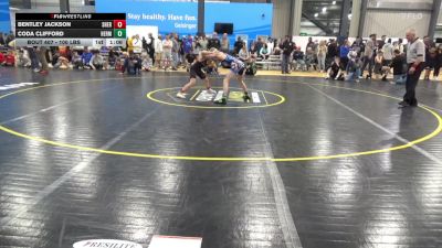 100 lbs 3rd Place - Bentley Jackson, Shermans Dale vs Coda Clifford, Hermon