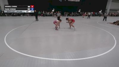 130 lbs Cons. Rd Of 32 - Paige Cowan, Ohio vs Anabell Ohira, Hawaii Wrestling Academy
