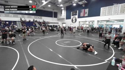 113 lbs Cons. Semi - John Paredes, South Hills High School vs Lucas Mendez, Dark Horse Wrestling