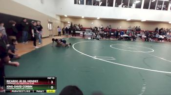 70 lbs Round 4 - King-David Corbin, Punisher Wrestling Company vs Ricardo Jr Gil Mendez, Toppenish USA Wrestling Club
