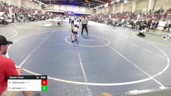 62 lbs Quarterfinal - Humberto Jr. Valenzuela, Cornerstone Wrestling Club vs Emily Johnson, Nucla