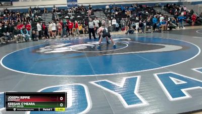 145 lbs Champ. Round 2 - Joseph Rippie, Rosemount vs Keegan O`Meara, Tri-City United